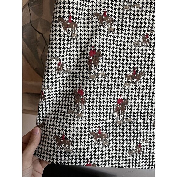 Vintage Talbots Equestrian Horse cotton Pencil Skirt - Picture 2 of 7